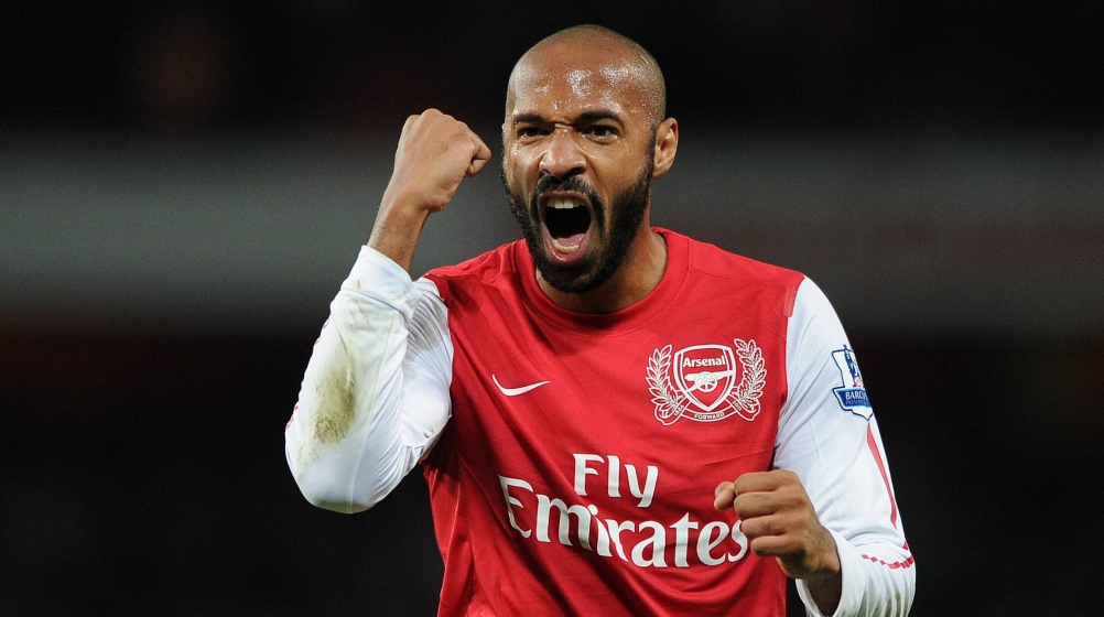 Henry có đến 175 bàn thắng tại EPL trong màu áo Arsenal